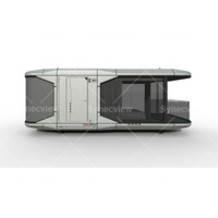 Petite maison préfabriquée de 3 chambres à coucher Maison mobile à structure en acier avec capsule d'espace maigre pour bureau ou villa