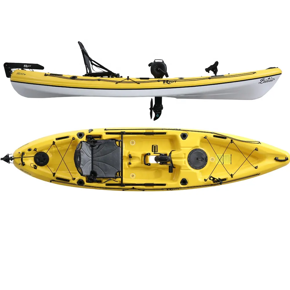 Popular Kayak Pedal Drive Backrest Type Fishing Kayak Canoe