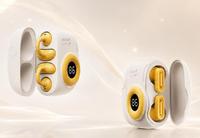 Set Hadiah Earbud Bluetooth Nirkabel TWS dengan Logo Kustom, Cetak UV, Kotak Hadiah Earphone Portabel, Hadiah Bisnis Mewah dan Elegan