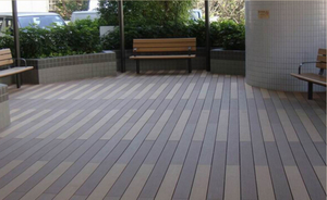 複合デッキ 高性能 耐久性のあるスクエア ブラッシュド WPC デッキ 庭や屋外スペース用 - Product Image 5