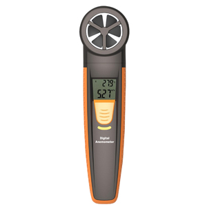 Mini anémomètre numérique LCD portable, testeur de débit d'air, mesure de la vitesse du vent, jauge de température, précision HTI ou OEM - Product Image 3