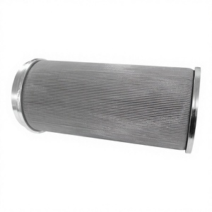 Nouvel élément filtrant en maille plissée en acier inoxydable 316/316L du fabricant, avec filtration de 10 microns et efficacité de 98,7 % - Product Image 1