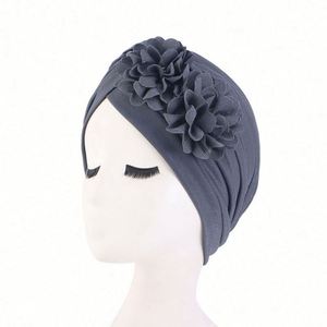 Vente en gros de turbans à volants en polyester décontractés pour femmes avec logo personnalisé - Toutes saisons, ajustables - Product Image 5