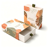 Boîte en carton rigide écologique de luxe avec ruban de tirage et logo personnalisé (finition mate CMYK, matériaux recyclés réutilisables)