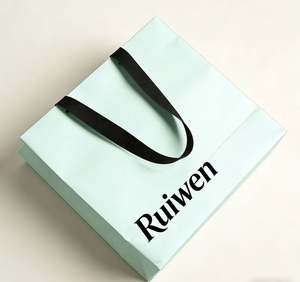 Sacs en papier colorés de luxe, logo imprimé personnalisé, sacs cadeaux personnalisés avec votre propre logo - Product Image 5