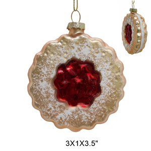 Realistic Biscuit Cookie Chocolate Cookie Glass Pendant <strong>Christmas</strong> Ornament Set Festive Holiday Decor <strong>Wholesale</strong> <strong>Christmas</strong> <strong>Gift</strong> - Product Image 1