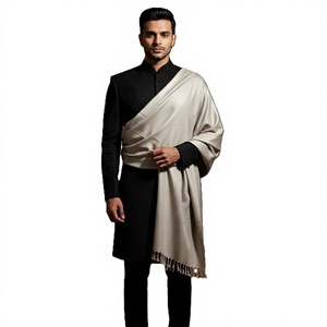Chal de Cachemira para Hombre, Suave y Cálido, Bufanda Larga, Resistente al Viento, Transpirable, para Uso Diario y Fiestas - Product Image 1