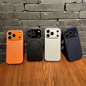 Funda Magnética Mate Electrochapada Esmerilada para iPhone 17 16 Pro Max 15 14 13 12 17 Air con Protección de Lente y Cubierta de Cristal - Product Image 1