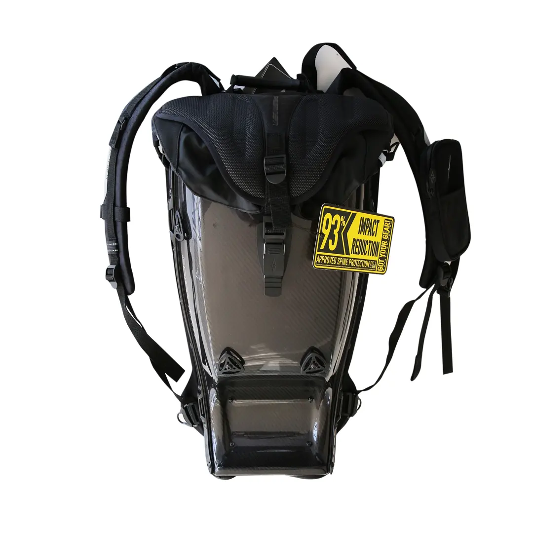 Backpack Helmet Bag Carbon Fiber New Motor Cycling Travel Design Waterproof Unisex Waterproof Roll Top Bag Nylon Moto & Biker