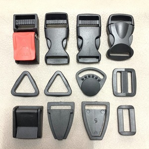 Generic Helmet Buckles Plastic Three Section Shell Clasp <b>Square</b> Clasp Wear Resistant Motorcycle Helmet Accessories - Product Image 2