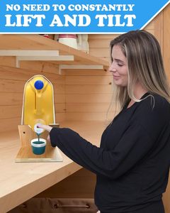 Support de rangement multifonctionnel en bambou à double niveau personnalisable pour l'organisation de la lessive en poudre et liquide dans la salle de bain - Product Image 3