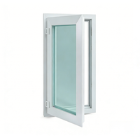 Luftdichtes UPVC-Horizontalfenster mit Dreifach-Isolierverglasung, Low-E, Edelstahl, für Schlafzimmer, Wohnzimmer, Villa, Außenbereich, Energieeffizient