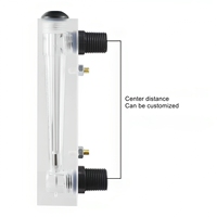 Débitmètre rotamètre de type panneau 1-40 gallons, débitmètre à section variable pour la mesure industrielle des liquides et des gaz