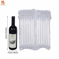 Emballage antichoc pour bouteille de vin YISHI personnalisé, film protecteur écologique imperméable à l'eau avec colonnes d'air à 7 compartiments
