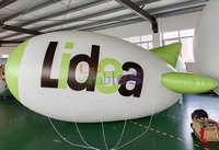 Ballon gonflable personnalisé dirigeable à l'hélium dirigeable géant gonflable zeppelin rc pour la publicité