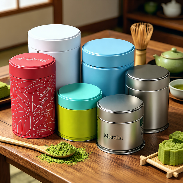 Premium Airtight Tea Packaging Tin for Coffee Matcha Spice Storage with Customized Logo and Design Features