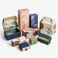 Boîte d'emballage en papier personnalisée avec logo OEM, boîte à tiroir, boîte d'expédition, fabricant d'emballages cadeaux