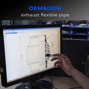 यूनिवर्सल कार के लिए 51*203*303 थोक फैक्टरी मूल्य एग्जॉस्ट फ्लेक्सिबल पाइप निपल्स इनर ब्रैड फ्लेक्स बेलोज़ पाइप के साथ - Product Image 5