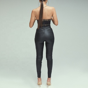 Fabricant professionnel Personnalisé Maîtresse Rochers <span class=keywords><strong>Noir</strong></span> <span class=keywords><strong>Cire</strong></span> Effet <span class=keywords><strong>Pantalon</strong></span> <span class=keywords><strong>Pantalon</strong></span> - Product Image 4