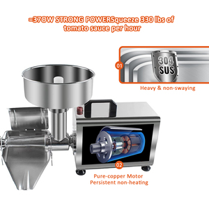 Machine à confiture en acier inoxydable personnalisable facile à nettoyer <span class=keywords><strong>broyeur</strong></span> de fruits légumes noix de coco usage domestique vente au détail restaurants fermes <span class=keywords><strong>moteur</strong></span> - Product Image 3