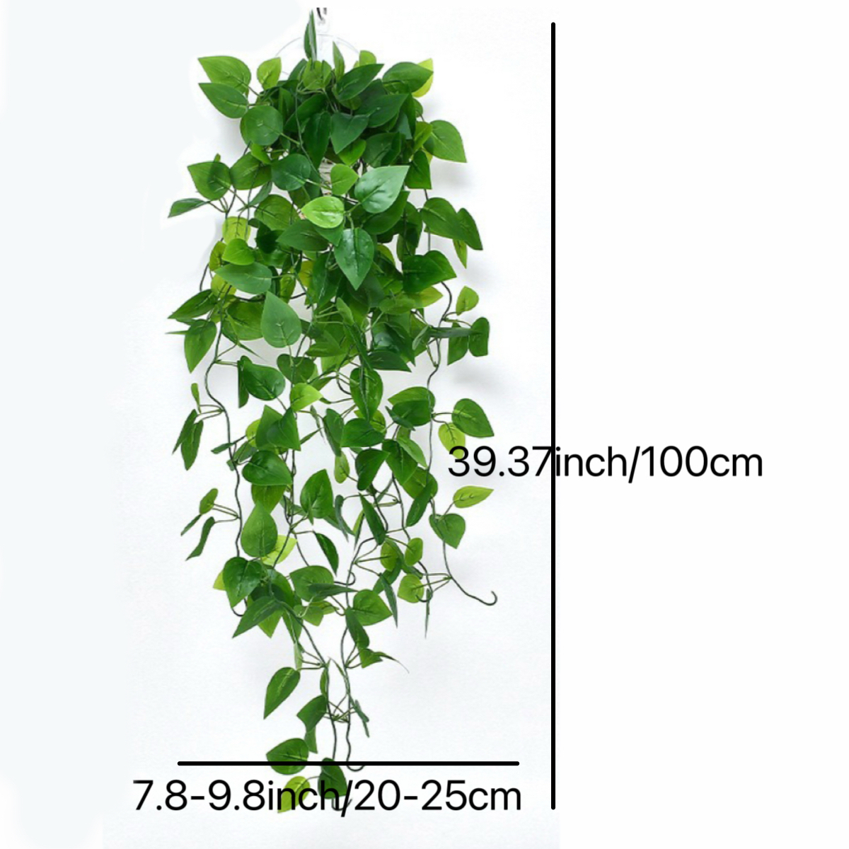 Artificial Green Rose Artificial Hanging Plant for Home & Office Decor Interior Decoration Simulated Freshness and Elegance