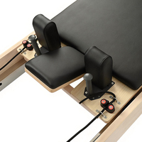 Machine de Pilates portable de luxe avec cadre en érable blanc, équipement de yoga de qualité commerciale avec ressorts à tension réglable pour le corps