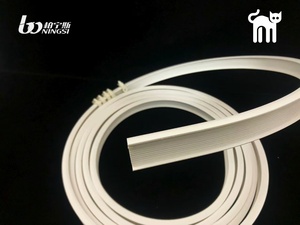 Rail de plafond flexible en plastique de 5 m pour usage domestique, droit, courbé, pliable, à suspendre pour lits superposés, fenêtres en <span class=keywords><strong>baie</strong></span>, séparateurs de pièce - Product Image 2
