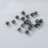 Vente en Gros de Perles Naturelles – Perles de Tahiti Noires Rondes de 8 à 8,5 mm – Perles de Mer Démontées