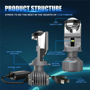 Super brillante <span class=keywords><strong>Mini</strong></span> Canbus H4 LED coche faro bombillas 6500K lente Auto lámpara H4 haz Alto y Bajo para coches motocicleta - Product Image 6