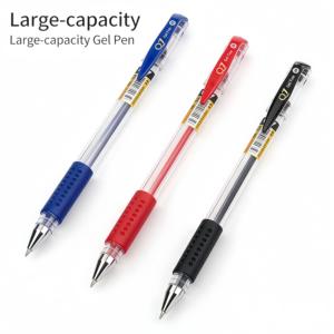 Stylos à encre gel à pointe bille <span class=keywords><strong>de</strong></span> 0,5 mm, grande capacité |   Recharges remplaçables 3 couleurs pour étudiants et usage professionnel - Product Image 5