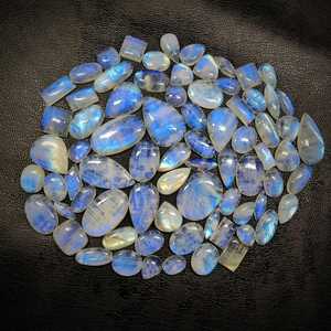Lot de cabochons de pierres précieuses mélangées, pierres naturelles pour la fabrication de bijoux, pierres précieuses en vrac, effets lumineux, exportateur certifié en gros, Inde - Product Image 3
