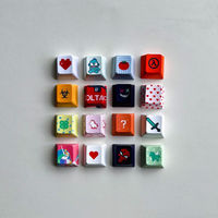 Custom Keyboard CNC Machining Injection Molding Keycaps for Double Anodized Aluminum with Hellcat/Tiger/Reaper/Jump Man Logo
