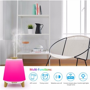 Máy tạo độ ẩm không khí siêu âm 300ml thông minh, điều khiển Wifi, máy khuếch tán tinh dầu, đèn nhiều màu sắc - Product Image 2