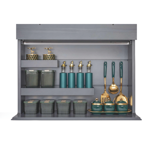 Modern Aluminum Kitchen Cabinet Smart Lifting System Lift <b>Basket</b> <b>Storage</b> Organizer <b>Unit</b> Easy Cabinets Kitchen High Pantry up Bas - Product Image 5