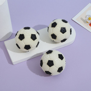 Pelota de Fútbol Brillante Jincan, Juguete Peludo Unisex, Color Blanco y Negro, Material TPR, Antiestrés, Creativo, para Niños - Product Image 5
