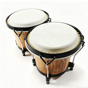 Bongos al por Mayor de 6.5 y 7.5 Pulgadas, Instrumento de Percusión de Madera, Congas para Niños, Adultos y Principiantes - Product Image 3