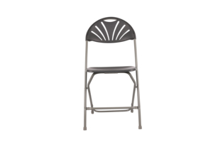 Silla plegable de plástico con respaldo de abanico gris moderno, portátil para interiores y exteriores, eventos, comedor, Hotel, parque, cocina, Villa, taller, escuela - Product Image 2