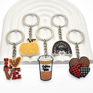 พวงกุญแจพีวีซีรูปเสือดาวน่ารักแฟชั่นสำหรับรถยนต์พวงกุญแจมีลักษณะเฉพาะตัวพวงกุญแจรูปหัวใจน่ารักของขวัญ - Product Image 3