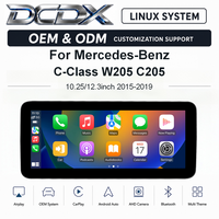 OEM & ODM pour Mercedes-Benz Classe C GLC W205 NTG5.0/5.5 10.25"/12.3" Système Linux Autoradio, Unité centrale multimédia et CarPlay