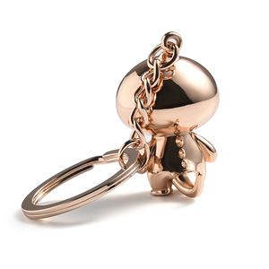 Llavero de Metal Dorado con Diseño de Dinosaurio de Dibujos Animados, Bonito y Popular, con Caja de Regalo - Product Image 5