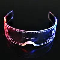 Cyberpunk LED Light Visor Glasses