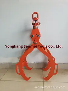 औद्योगिक 4-पंजा स्टील प्लेट भारी-शुल्क पेड़ लिफ्टर लकड़ी के क्लैंप हुक विरोधी पर्ची उठाने हुक विरोधी पर्ची उठाने हुक - Product Image 6