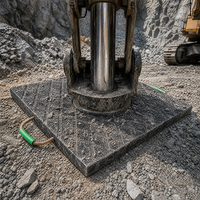 Plaque de support robuste en UHMWPE sur mesure avec haute capacité de charge et surface antidérapante pour le soutien au sol des excavateurs minières
