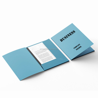 Dossier de présentation en papier personnalisé avec impression de logo pour l'identité de l'entreprise