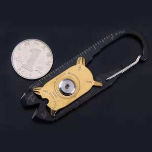 شعار مخصص للأعمال التجارية Freebie تكلم 20 في 1 أدوات EDC فتاحةزجاجة جيب بقاء أداة متعددة الأدوات بطاقة مفتاح سلسلة أداة - Product Image 4