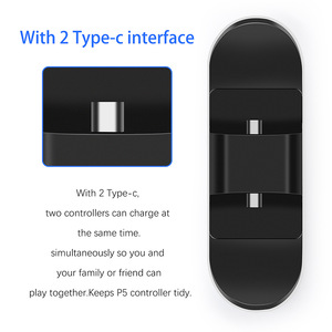 แท่นชาร์จคอนโทรลเลอร์ PS5 แบบคู่ พร้อมสาย USB-C สำหรับแท่นวางชาร์จจอยเกม PS5 - Product Image 3