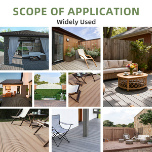 25mm Outdoor <strong>WPC</strong> <strong>Decking</strong> Flooring Easy Install Wood Plastic Composite For Park - Product Image 6