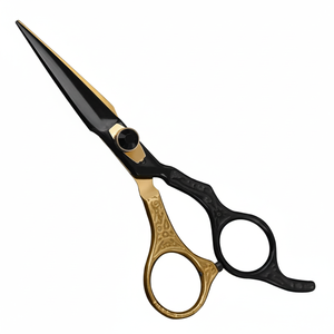 Tijeras profesionales para el cabello Tijeras de peluquería de 6 pulgadas para salón y hogar Japón Plata Acero inoxidable personalizado Estilo - Product Image 1