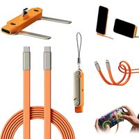 Nuevo Adaptador USB C de 240w con Cable Tipo C 2026, Carga Rápida PD, Soporte Invisible 2 en 1 para Kit de Cargador de Teléfono Xiaomi Huawei