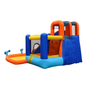 Fábrica Personalización a granel Popular Tobogán de agua doble Casa de rebote inflable Castillo de gorila de salto - Product Image 5